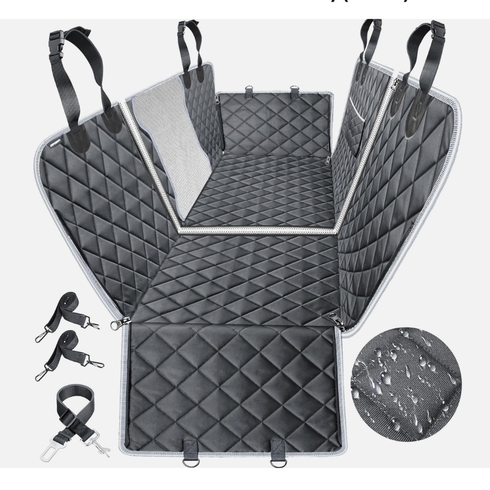 NEW URPOWER 6-In-1 Dog Car Seat Cover Pet Car Seat Waterproof Standard 58L x 54W